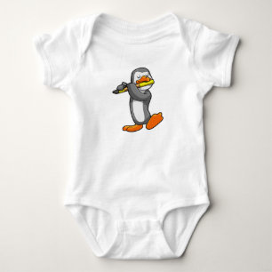 Penguin på Music med Flute T Shirt