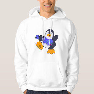 Penguin på Music med Guitar Hoodie