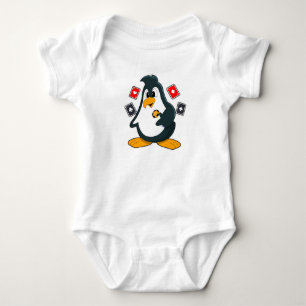 Penguin på Poker med Poker-kort T Shirt