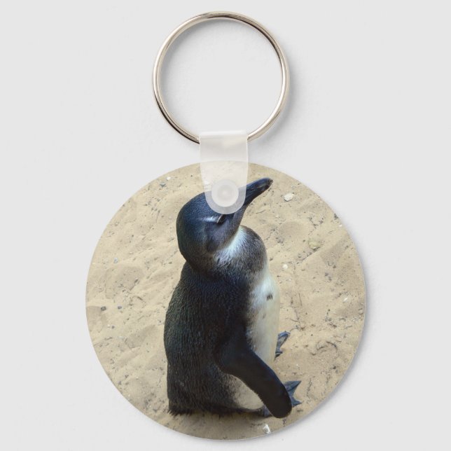 Penguin på sand nyckelring (Framsida)