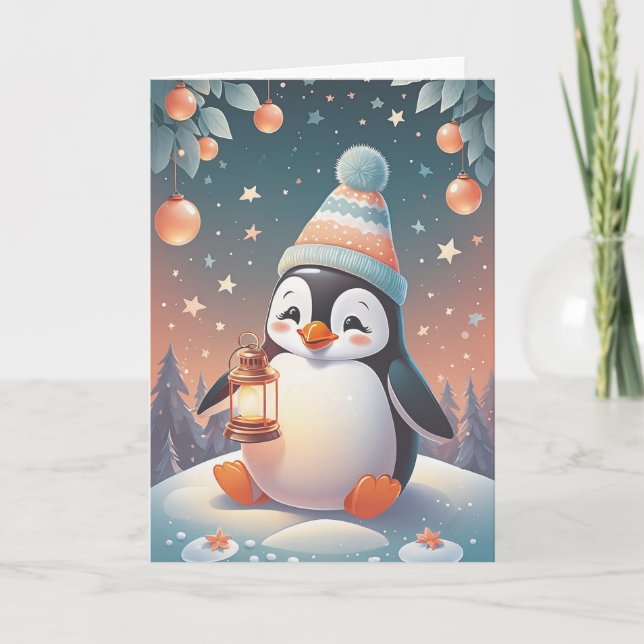 Penguin Pal Birthday Kort (Framsida)