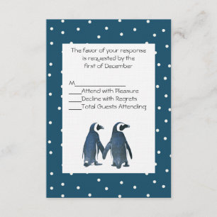 Penguin par Bröllop OSA-kort OSA Kort