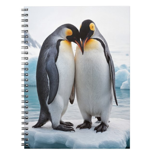 Penguin par på ett isberg anteckningsbok (Framsidan)