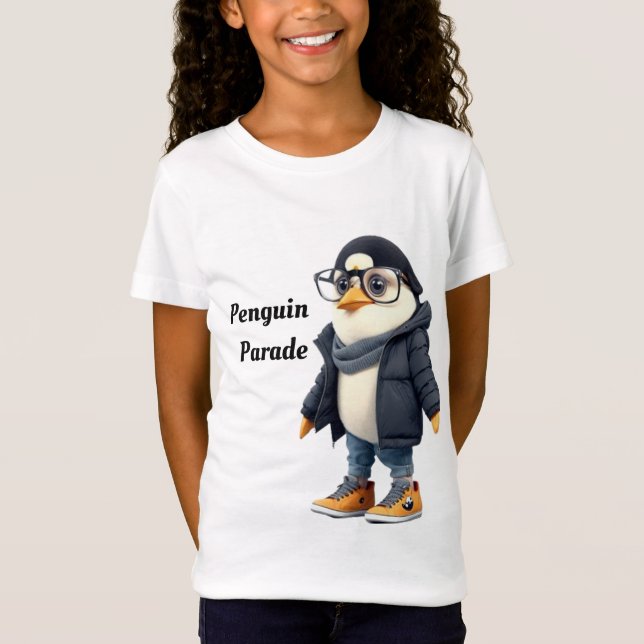 Penguin Parad T Shirt (Framsida)