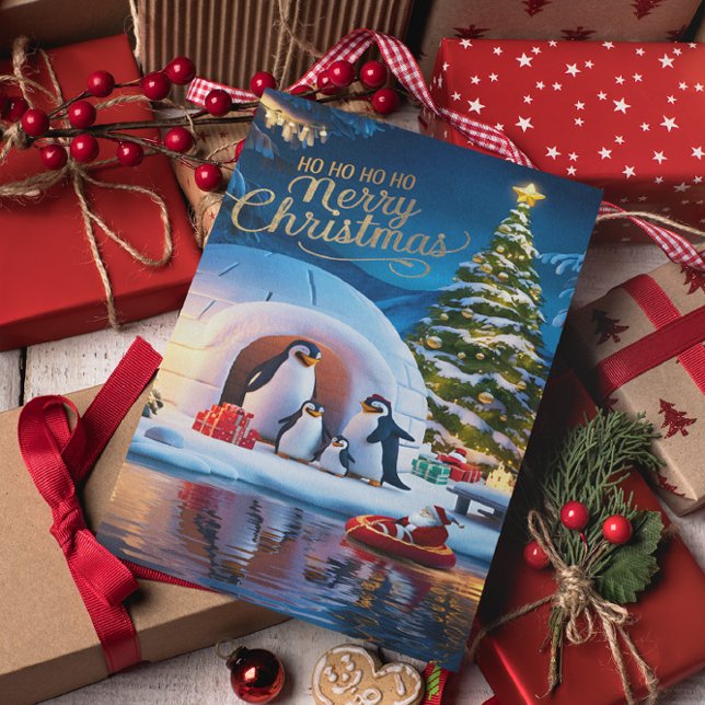 Penguin Parad vid Igloo Vykort (Skapare uppladdad)