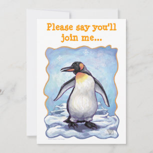 Penguin Party Centre Inbjudningar