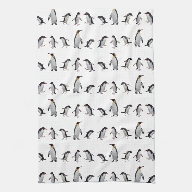 Penguin Party Köksduk (välj färg) Kökshandduk (Vertikal)