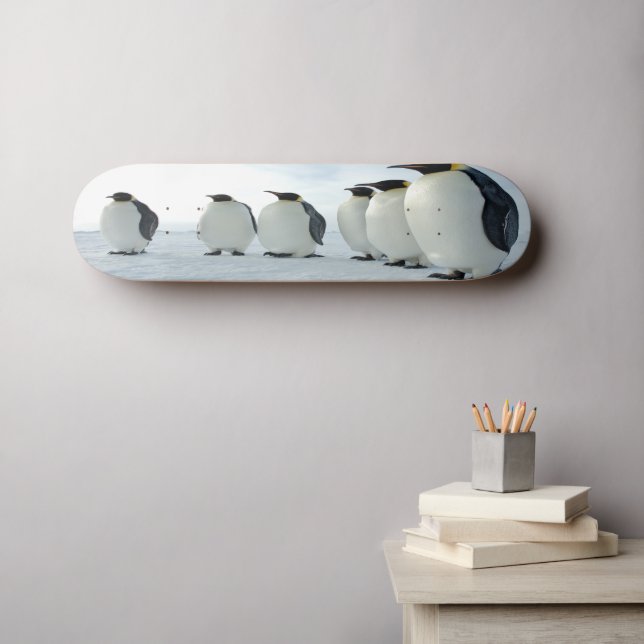 Penguin Party Skateboard Bräda 20 Cm (Väggkonst (Horz))