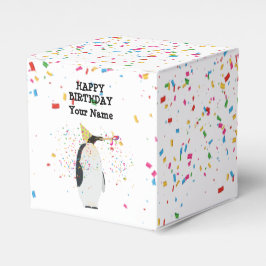 Penguin Partying - Djur vid Födelsedagsfesten Presentaskar