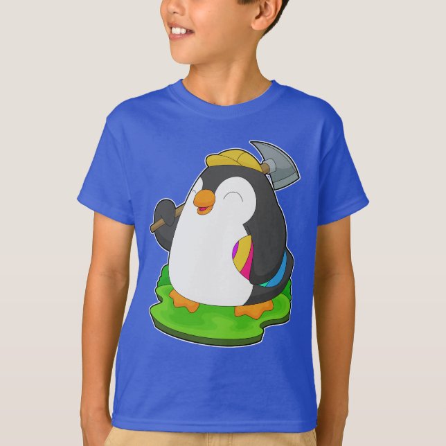 Penguin Påsk Miner T Shirt (Framsida)