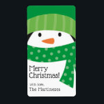 Penguin-Personlig Fraktsedel<br><div class="desc">Dessa festliga märkre med en söt pingvin ansikte,  God jul och er familj namn skulle vara perfekt för att hålla fast vid era julklappar. Få tillräckligt med presenter i år.</div>