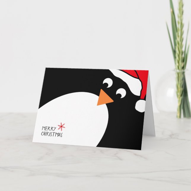 Penguin-Personligens julkort Helgkort (Framsida)