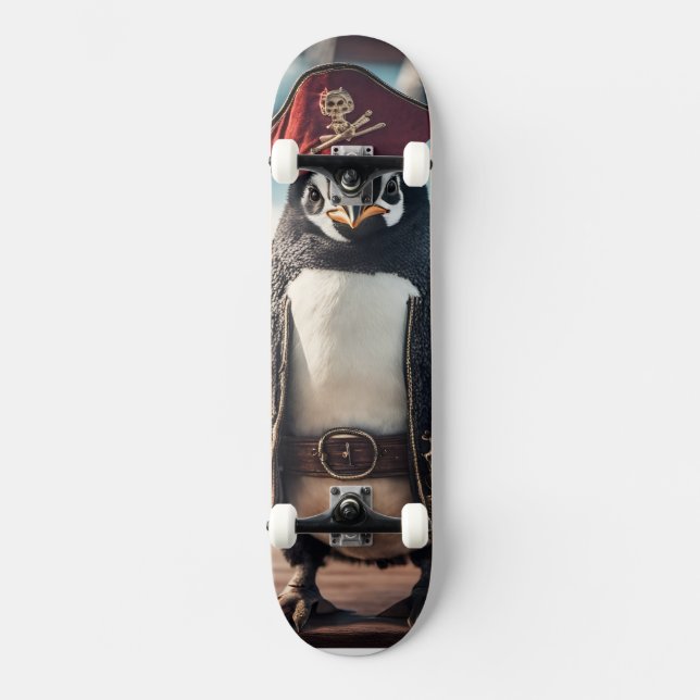 Penguin Pirat Mini Skateboard Bräda 18,5 Cm (Framsida)