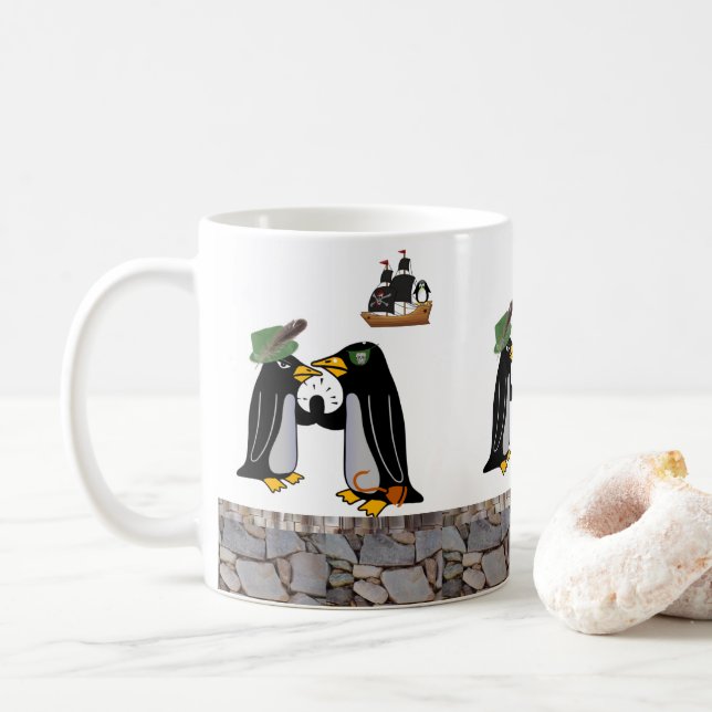 Penguin Pirat Mugg (Med munk)