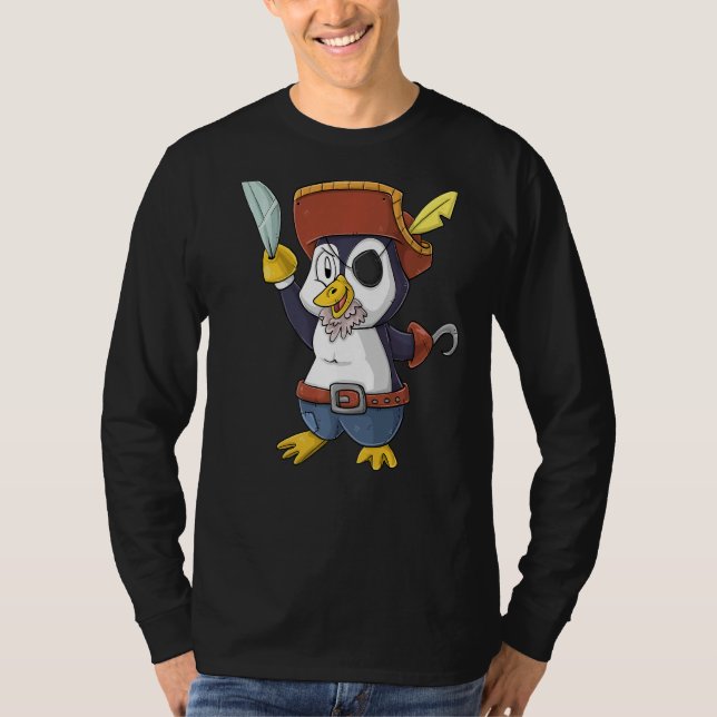 Penguin Pirat T Shirt (Framsida)