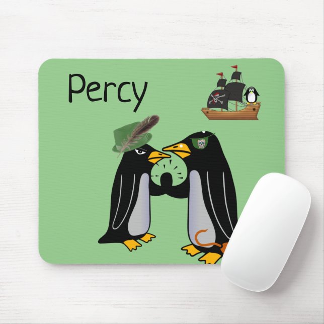 Penguin Pirater Mouse Pad! Muspets Musmatta (Med mus)