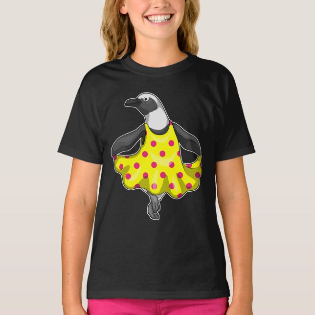 Penguin Polka dots Dress T Shirt (Framsida)