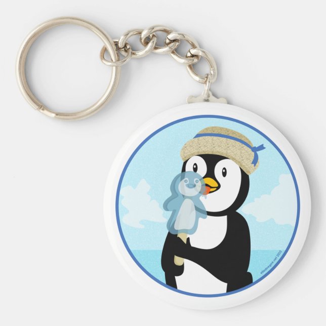 Penguin Popsicle Nyckelring (Framsidan)