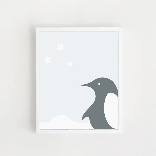 Penguin Poster.Art-utskrift för barnrum Poster (Skapare uppladdad)