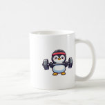 Penguin Powerlift Weightlift Gym Workout Kaffemugg<br><div class="desc">Penguin Powerlift Weightlift Gym Workout</div>