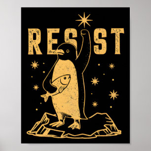 Penguin protesterar mot tullar och poster