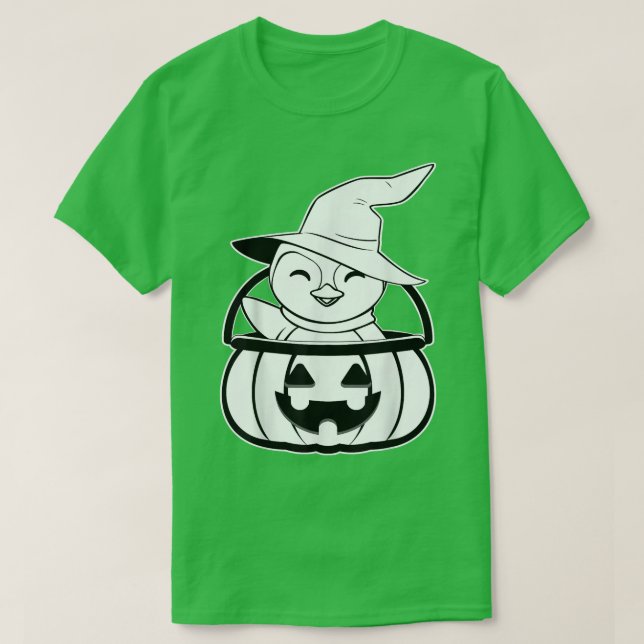 Penguin Pumpkin Lazy Halloween Costume Animal Jack T Shirt (Design framsida)