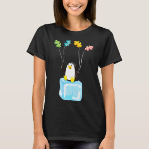 Penguin Puzzles Balloons Autism Awareness Autistic T Shirt