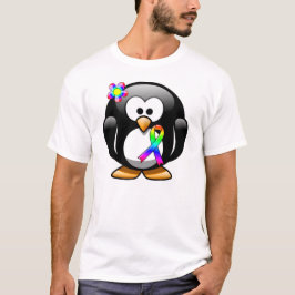 Penguin Rainbow Awareness Ribbon Tee