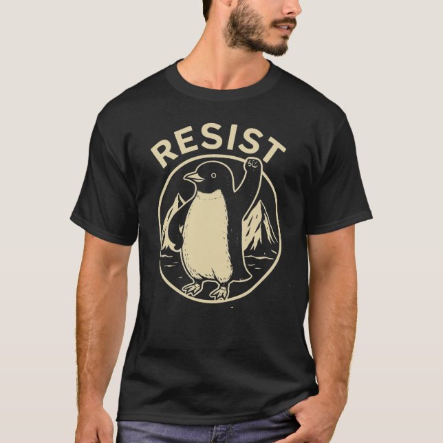 Penguin Resist T Shirt (Framsida)