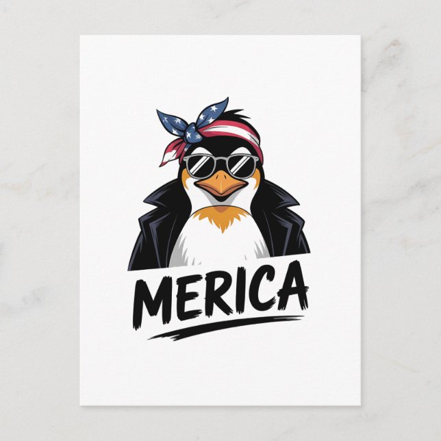 Penguin Resistent Penguins protesttest mot Meddelande Vykort (Framsida)