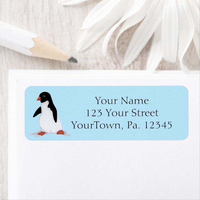 Penguin Returadress Etikett (Insitu)