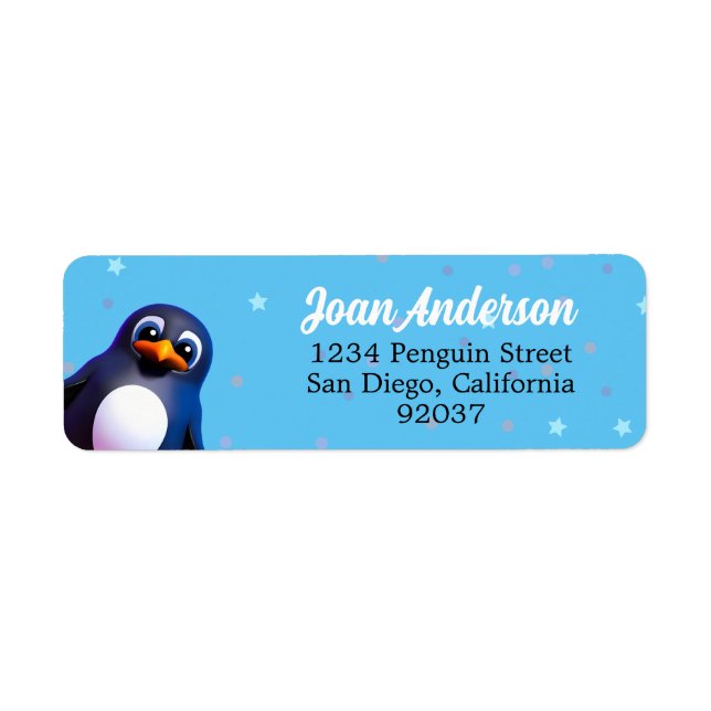 Penguin Returadress Etikett (Framsidan)