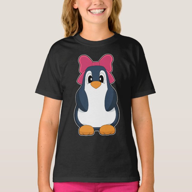 Penguin Ribbon T Shirt (Framsida)