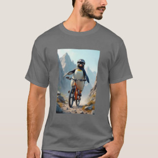 Penguin rider en cyklisk t-shirt