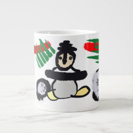 Penguin rock Christmas  Jumbo Mugg