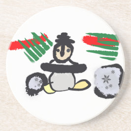 Penguin rock Christmas  Underlägg