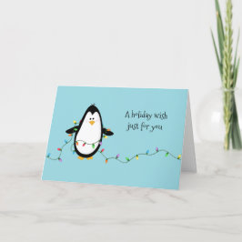 Penguin-Roligten Helgdag-Hälsningen Helgkort