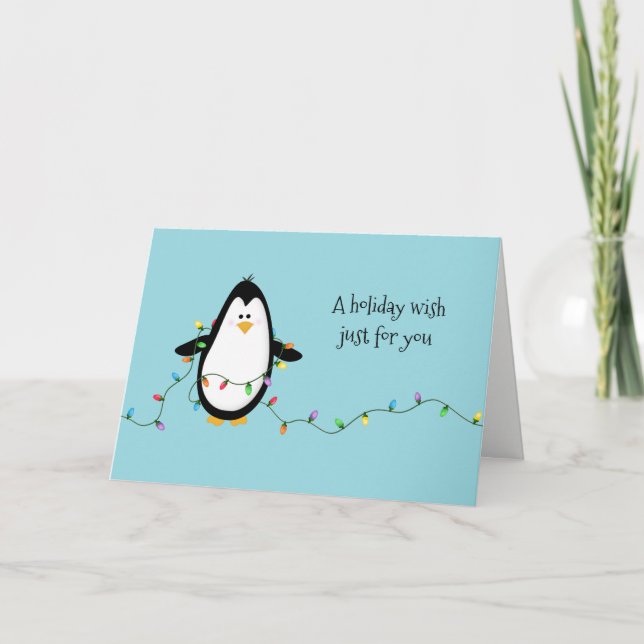Penguin-Roligten Helgdag-Hälsningen Helgkort (Framsida)