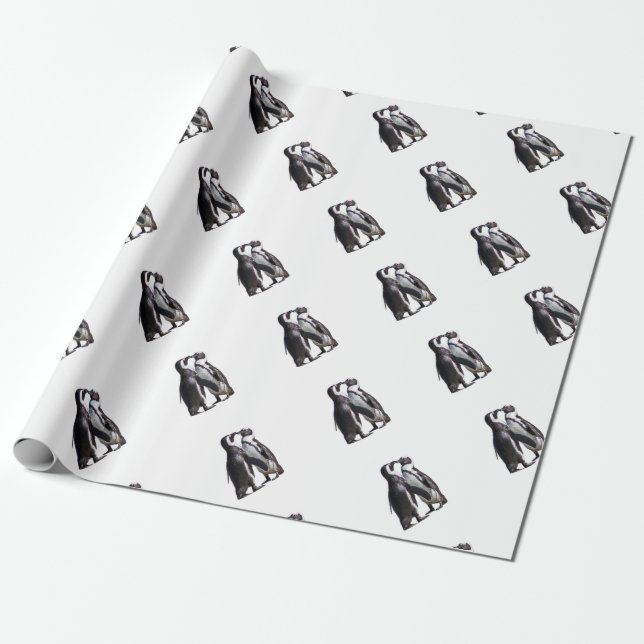 Penguin Romantik Presentpapper (Utrullad)