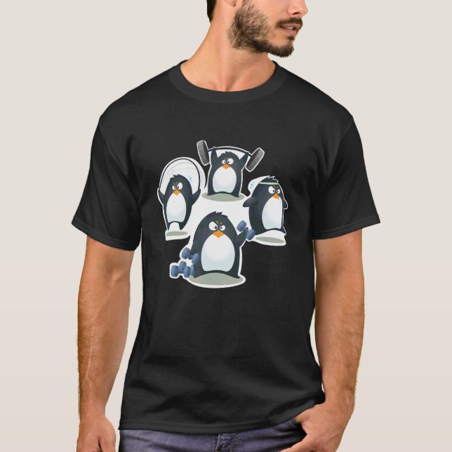 Penguin Ropa Hombre Party Dekorations Kids Pinguin T Shirt (Framsida)