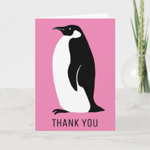 Penguin Rosa Black White Tack Kort