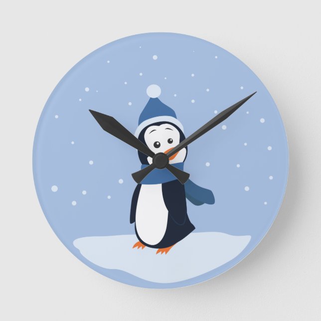 Penguin Rund Klocka (Framsida)