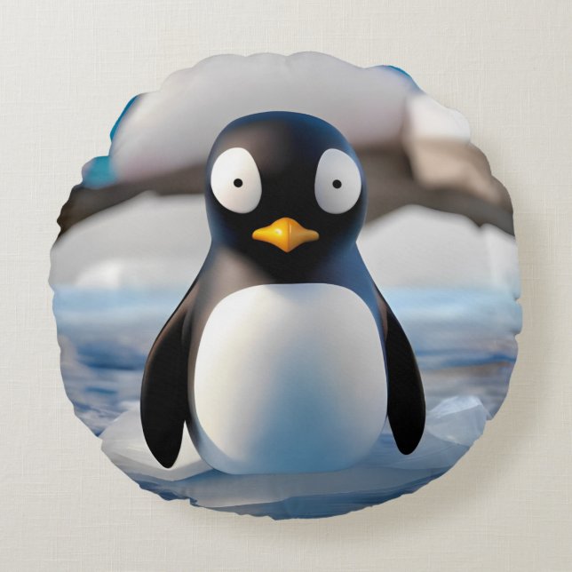 Penguin Rund Kudde (Framsidan)