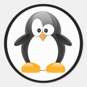 Penguin Runt Klistermärke