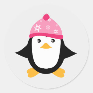 Penguin Runt Klistermärke