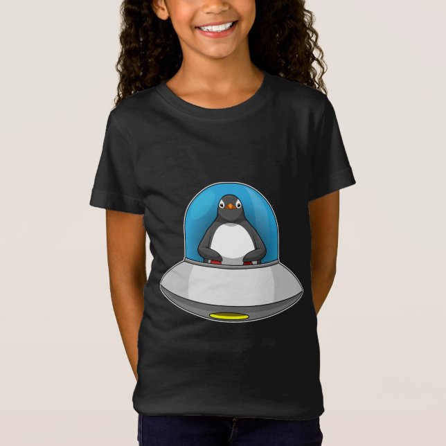 Penguin-rymd T Shirt (Framsida)