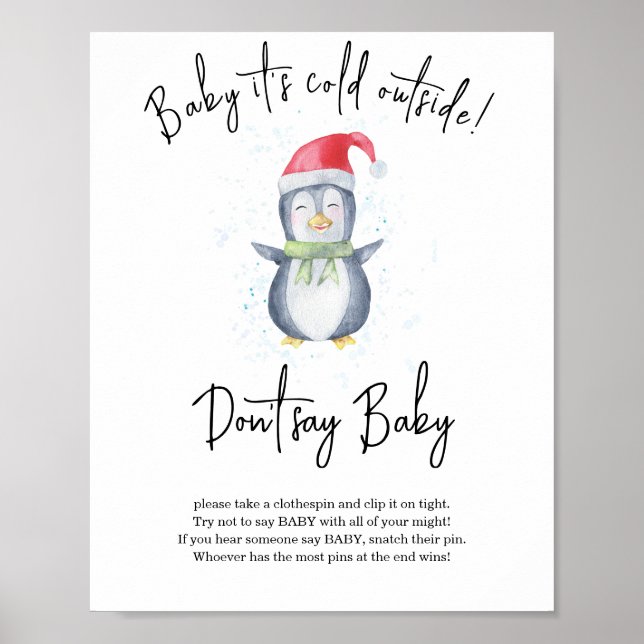 Penguin - säg inte baby poster (Framsidan)