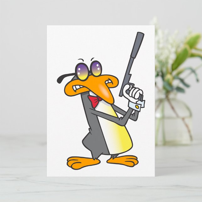 Penguin Secret Agent Inbjudningar (Skapare uppladdad)