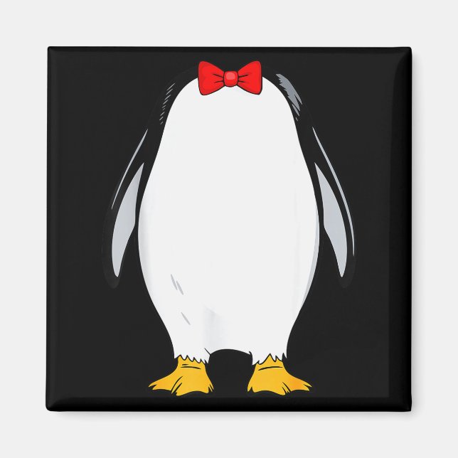 Penguin Shirt Adult Men Women Kids Penguin Costume Magnet (Framsidan)