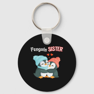 Penguin Sister - Syskon Funny &amp; Cute Daught Nyckelring